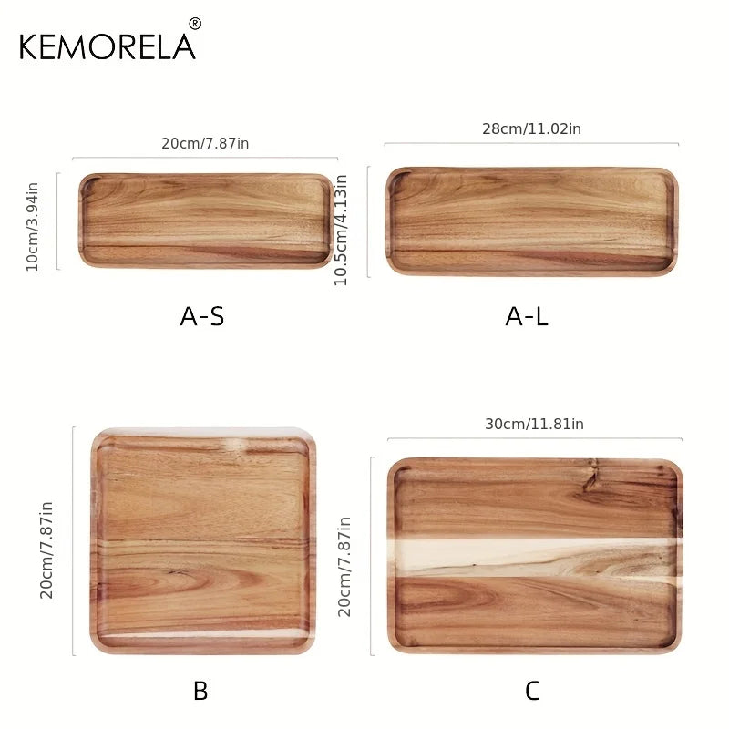 Acacia Wood Coffee Tray