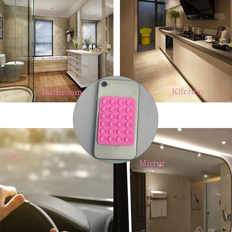 Double-Sided Silicone Suction Phone Mount