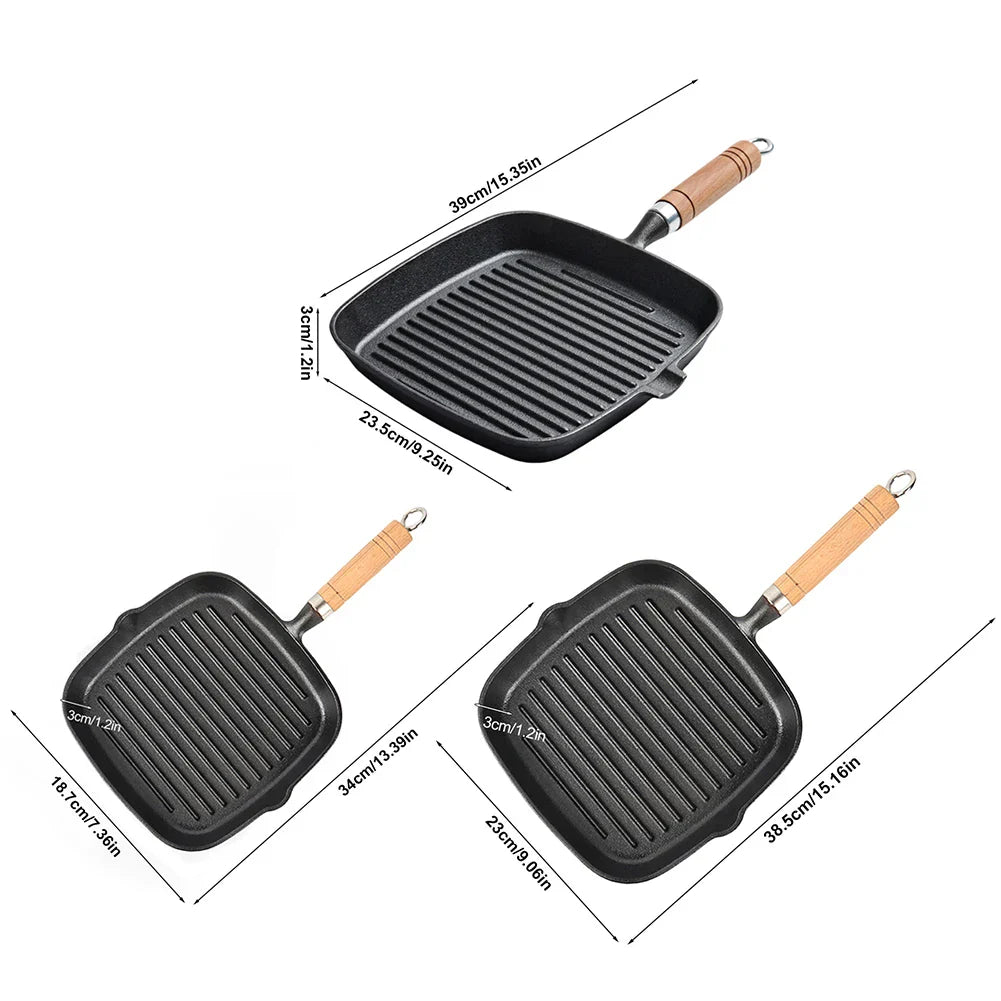 Cast Iron Square Grill Pan