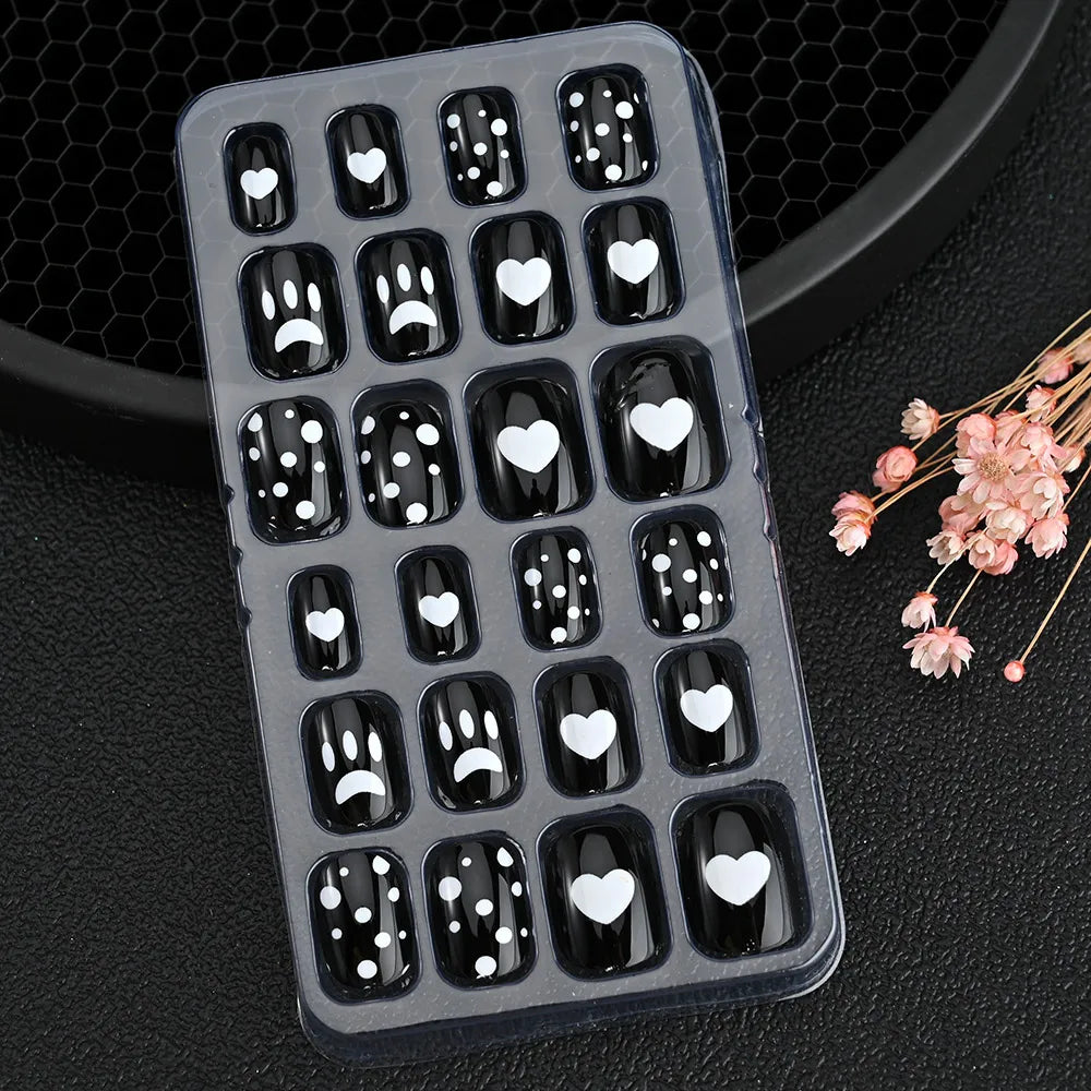 24Pcs Cute Bow Press-On Nails