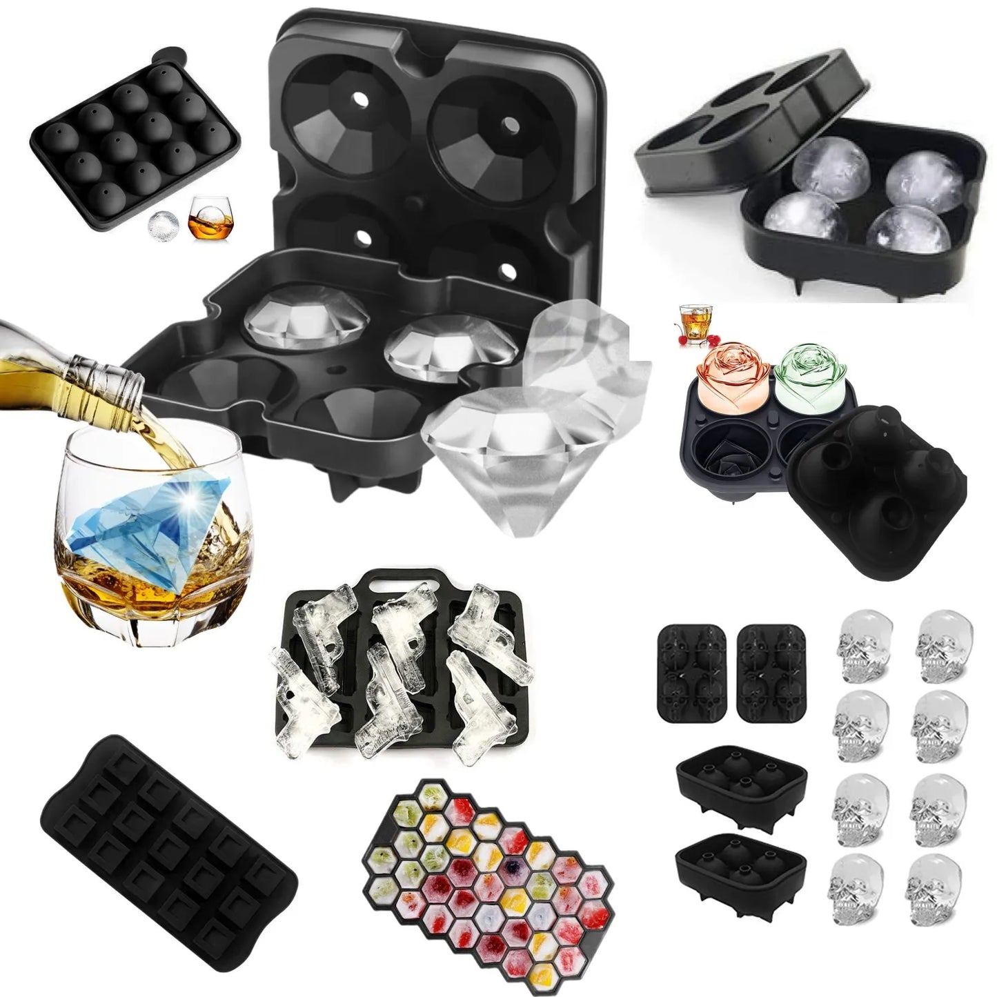 Silicone Easy Release Ice Tray