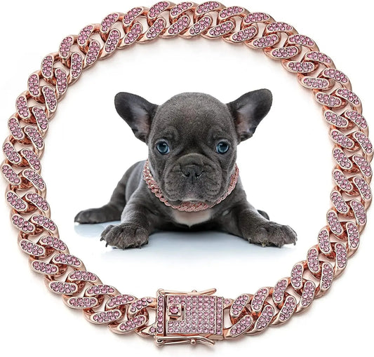Diamond Cuban Link Pet Collar