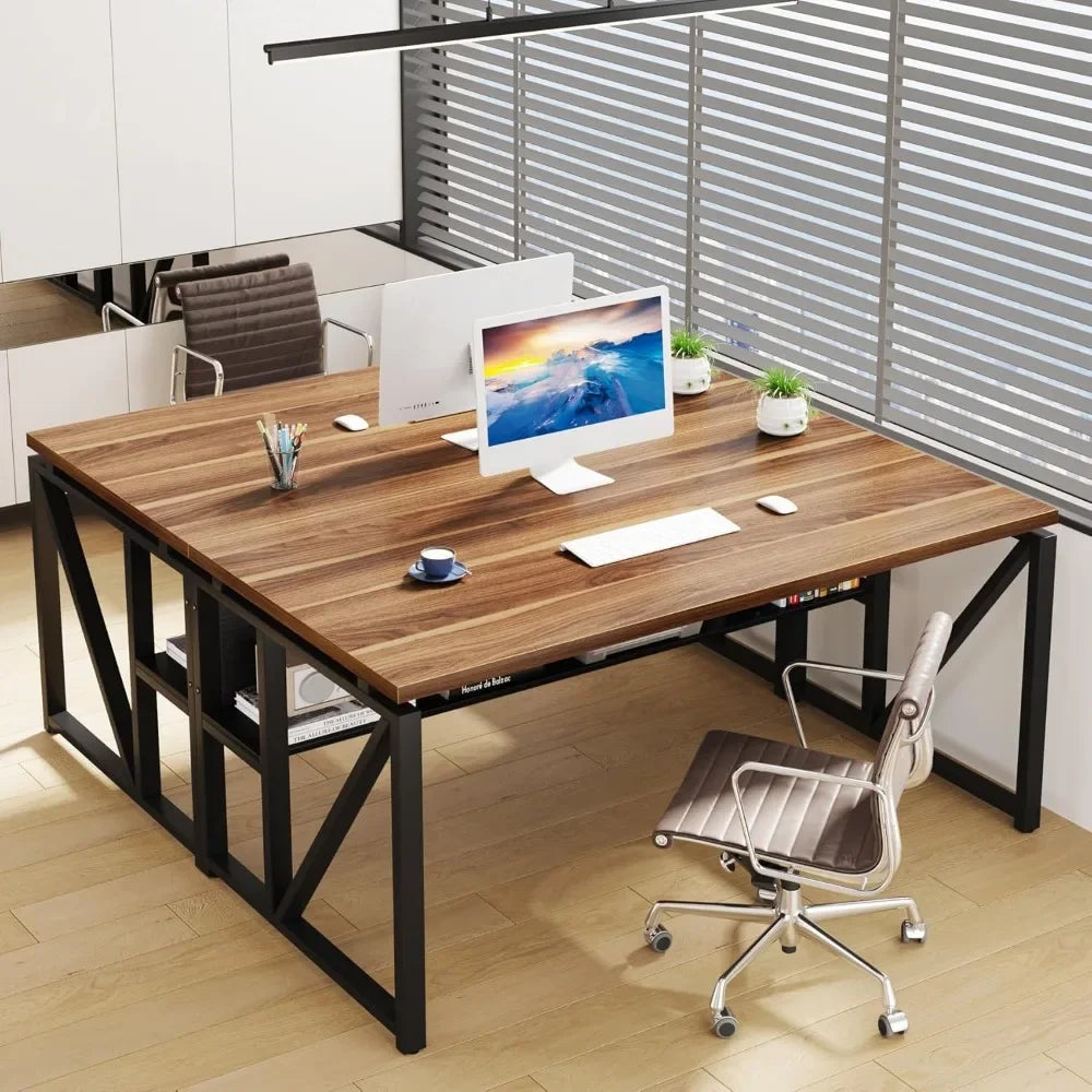 HUANZHUANG 55-Inch Home Office Desk