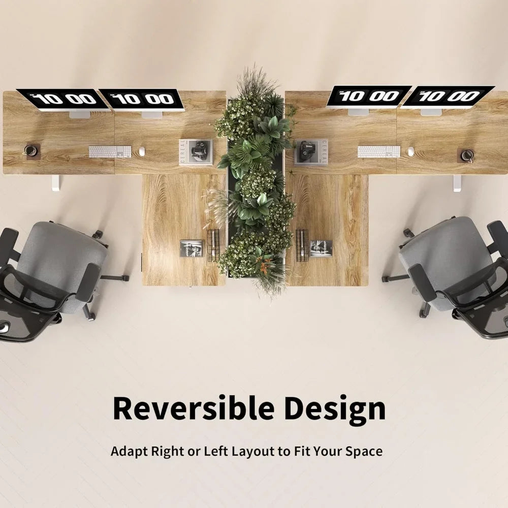 HUANZHUANG L-Shaped Adjustable Standing Desk