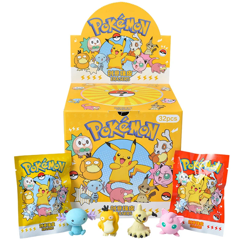 Bandai Pokemon Blind Box Eraser Toy