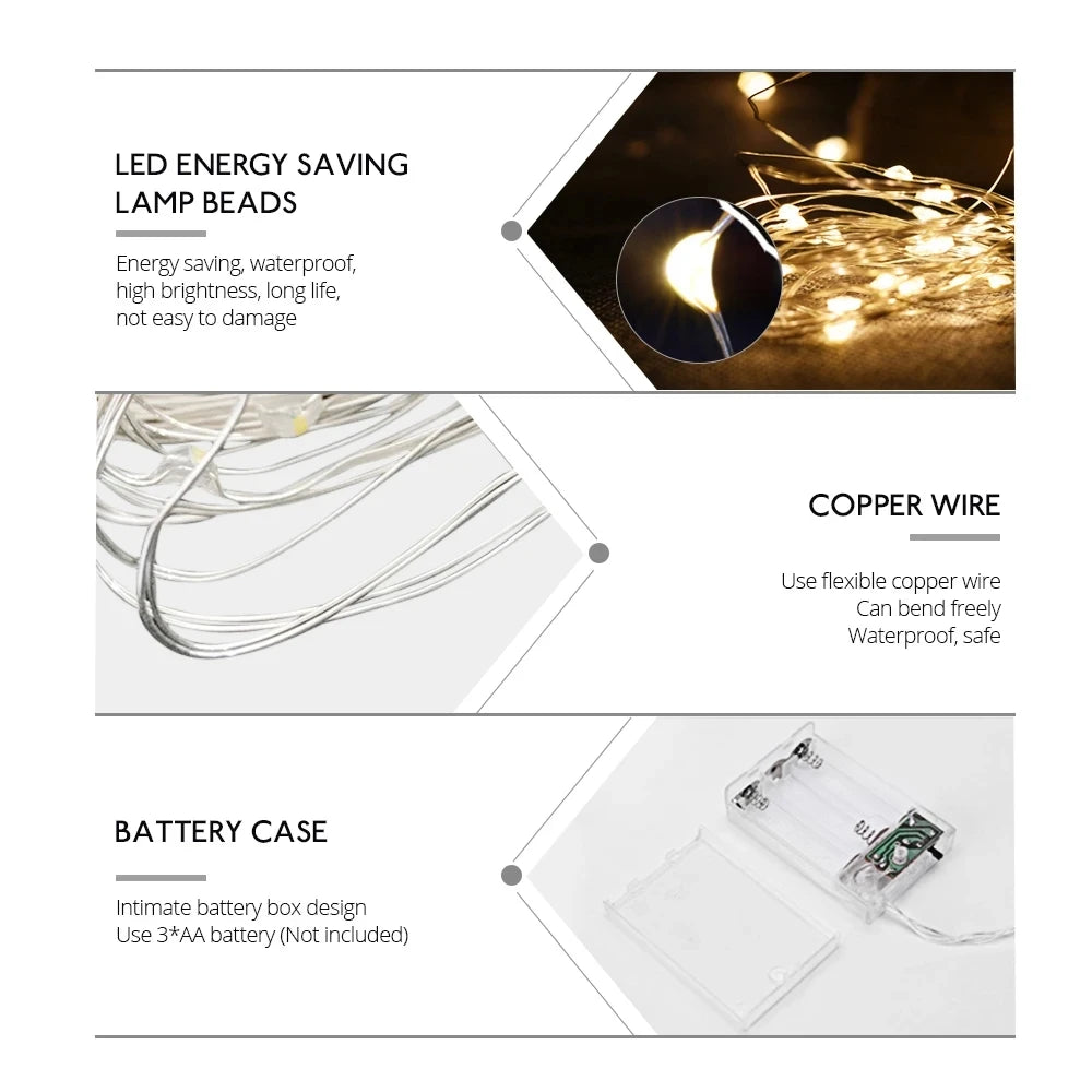 Copper Wire LED String Lights