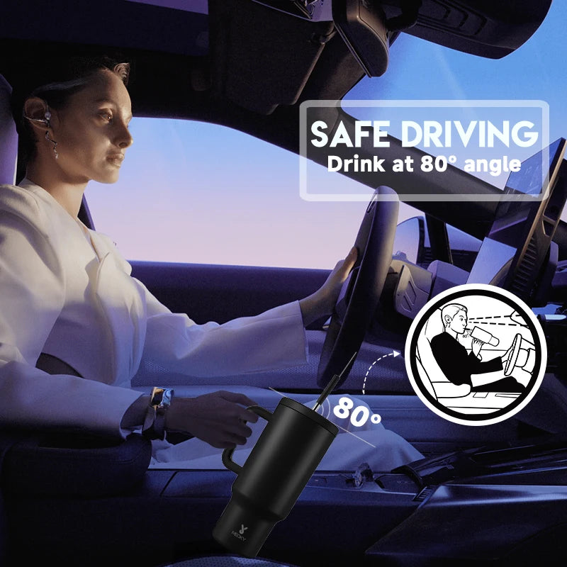 Meoky 40oz Stainless Steel Thermos