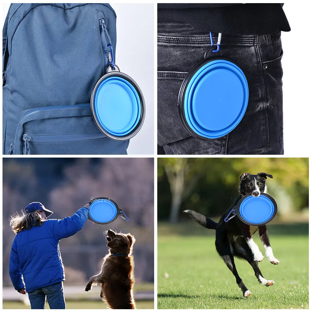 Collapsible Silicone Pet Travel Bowl