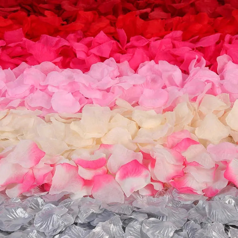 Colorful Artificial Silk Rose Petals