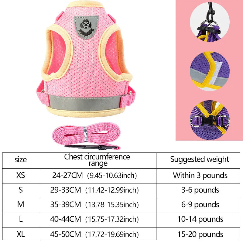 Adjustable Reflective Pet Harness