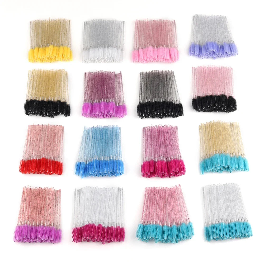 50pcs Disposable Eyelash Brush Set