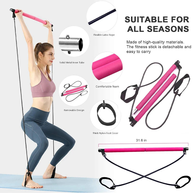 LINGPENG Multifunctional Pilates Fitness Bar