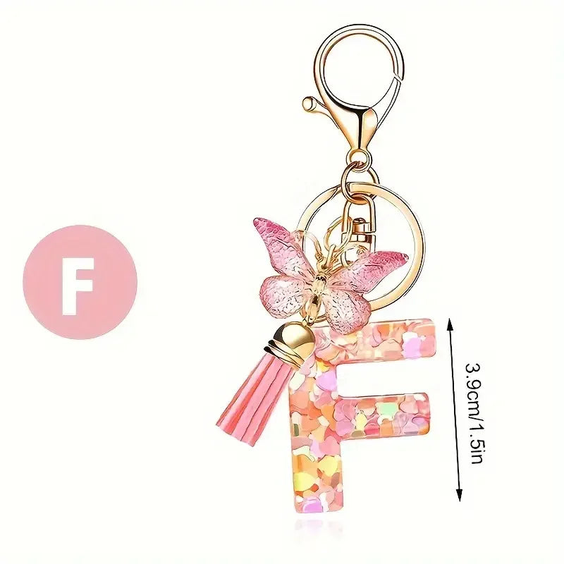 A-Z Letter Metal Keychain