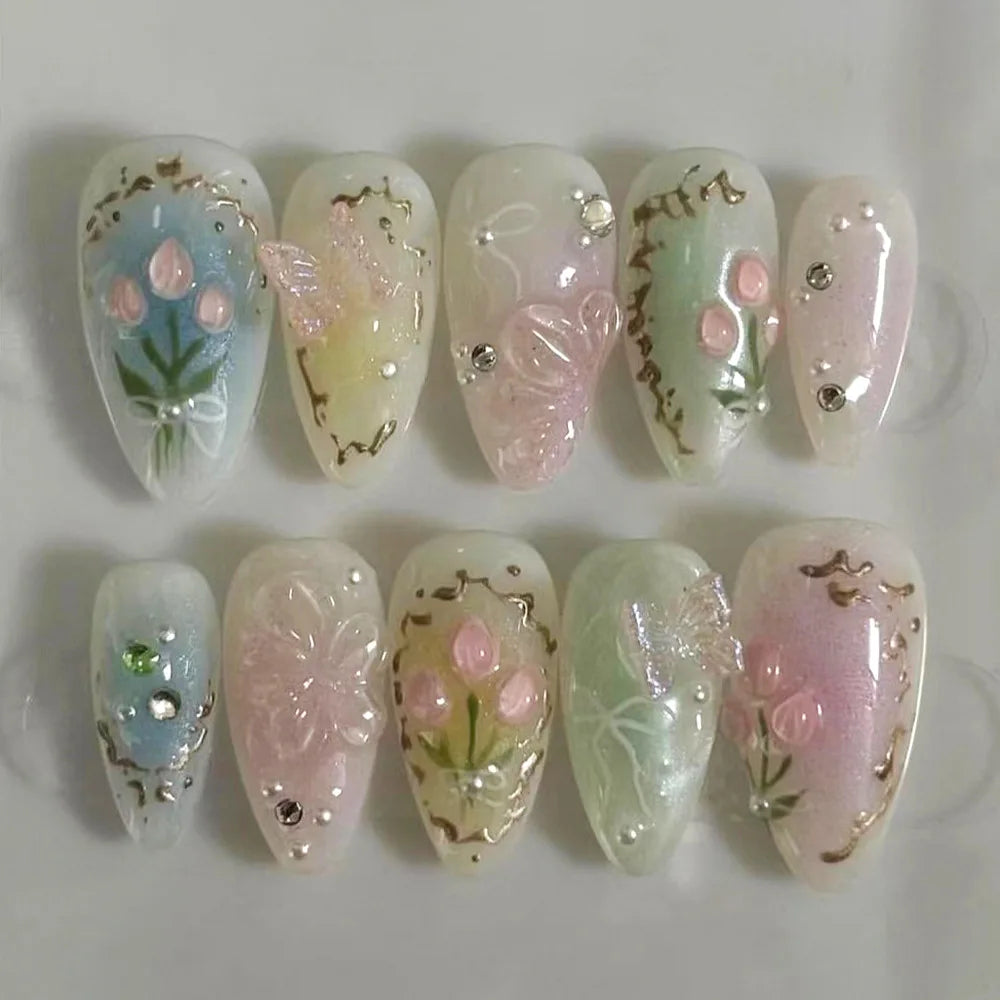 24Pcs Sweet Press-On Nail Set