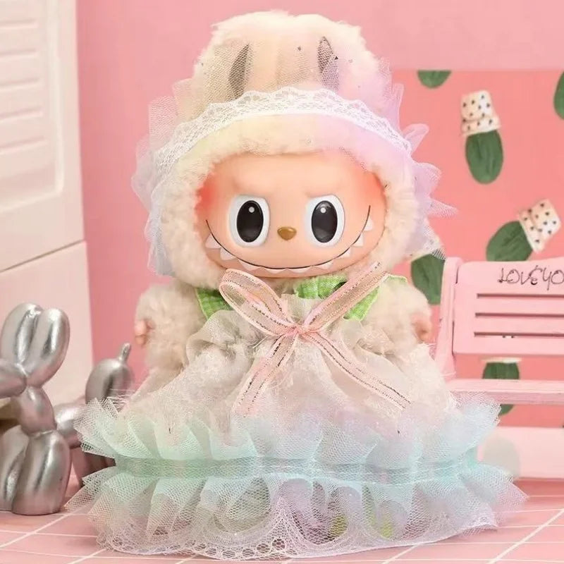 Labubu 17cm Baby Doll Dress Set