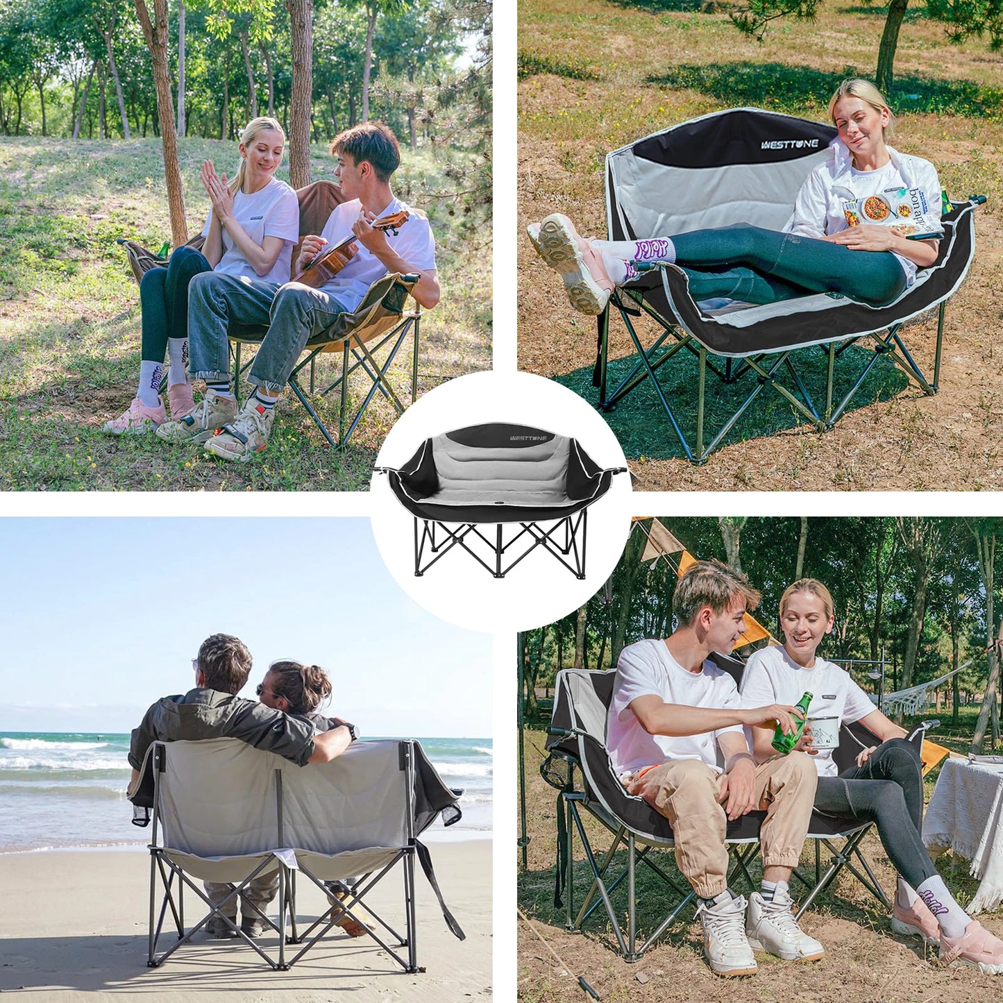 WESTTUNE Oversized Double Camping Chair