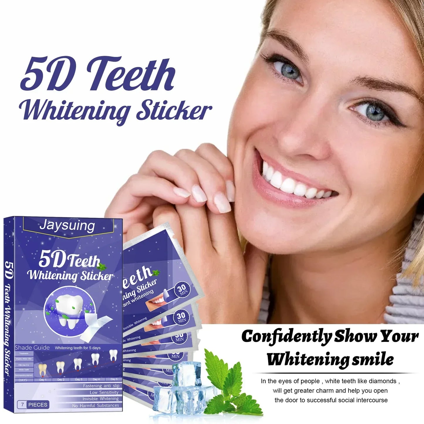 5D Teeth Whitening Gel Strips