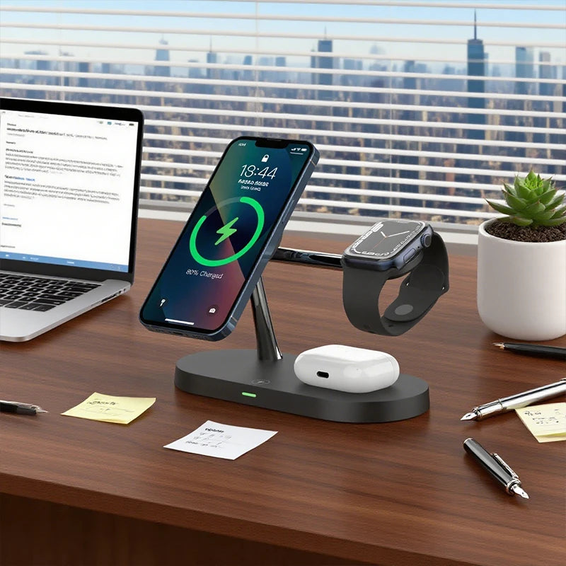 TIMESS 3-in-1 Wireless Charging Stand