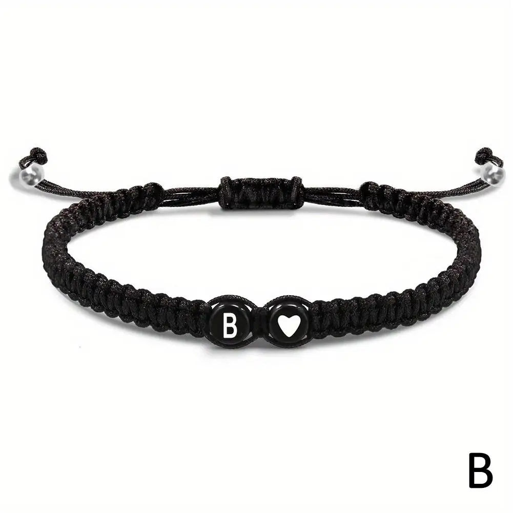 A-Z Initial Heart Bracelet