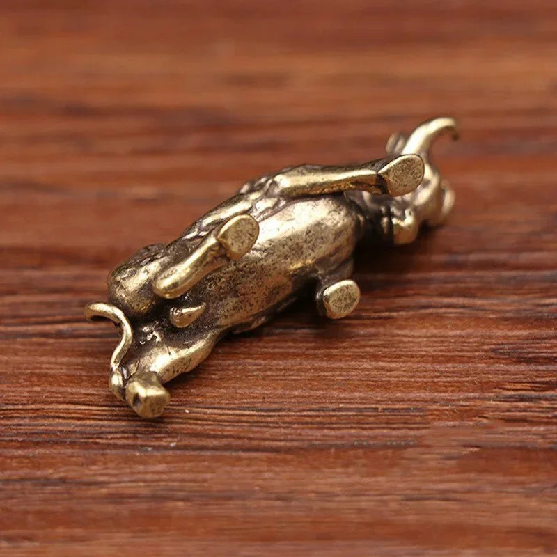 Lucky Brass Bull Statue