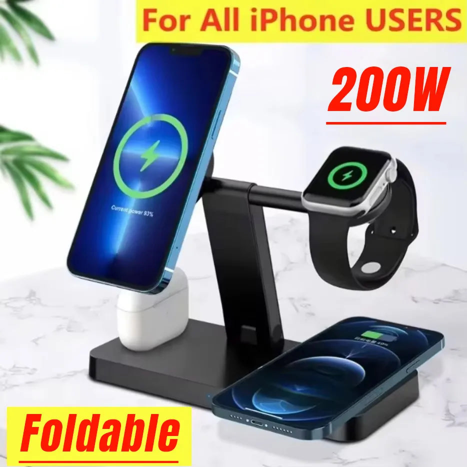 200W 4-in-1 Wireless Charger