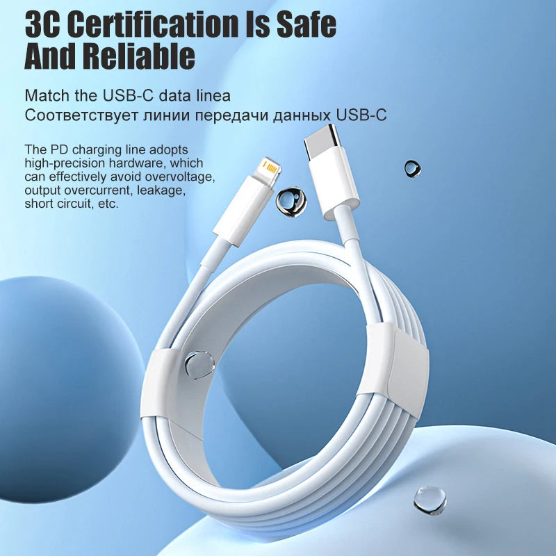 PD 30W USB-C iPhone Cable