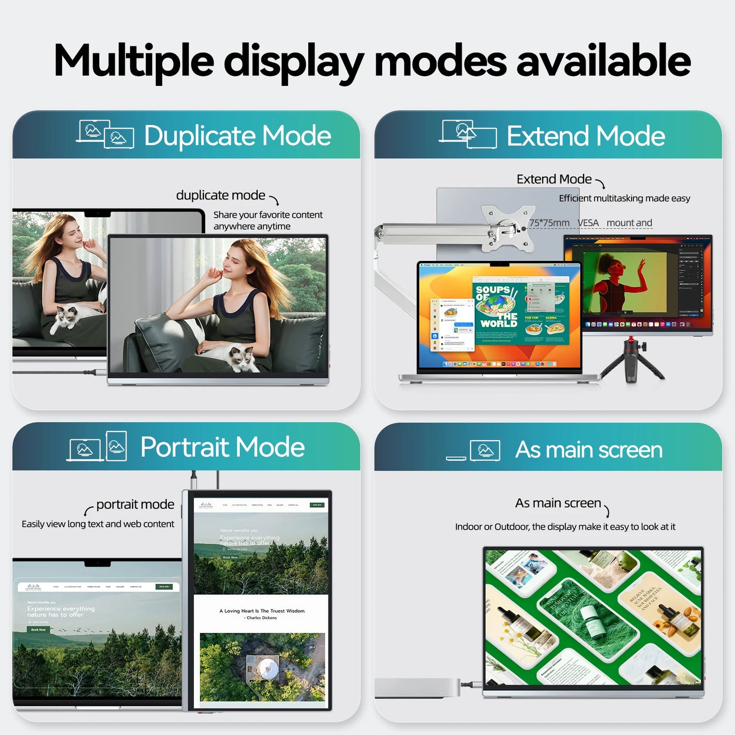 Intehill 13.4" 4K Monitor