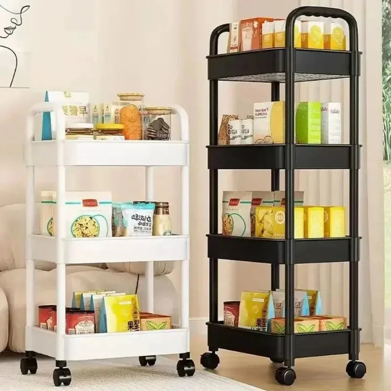 Multi-Layer Movable Storage Cart