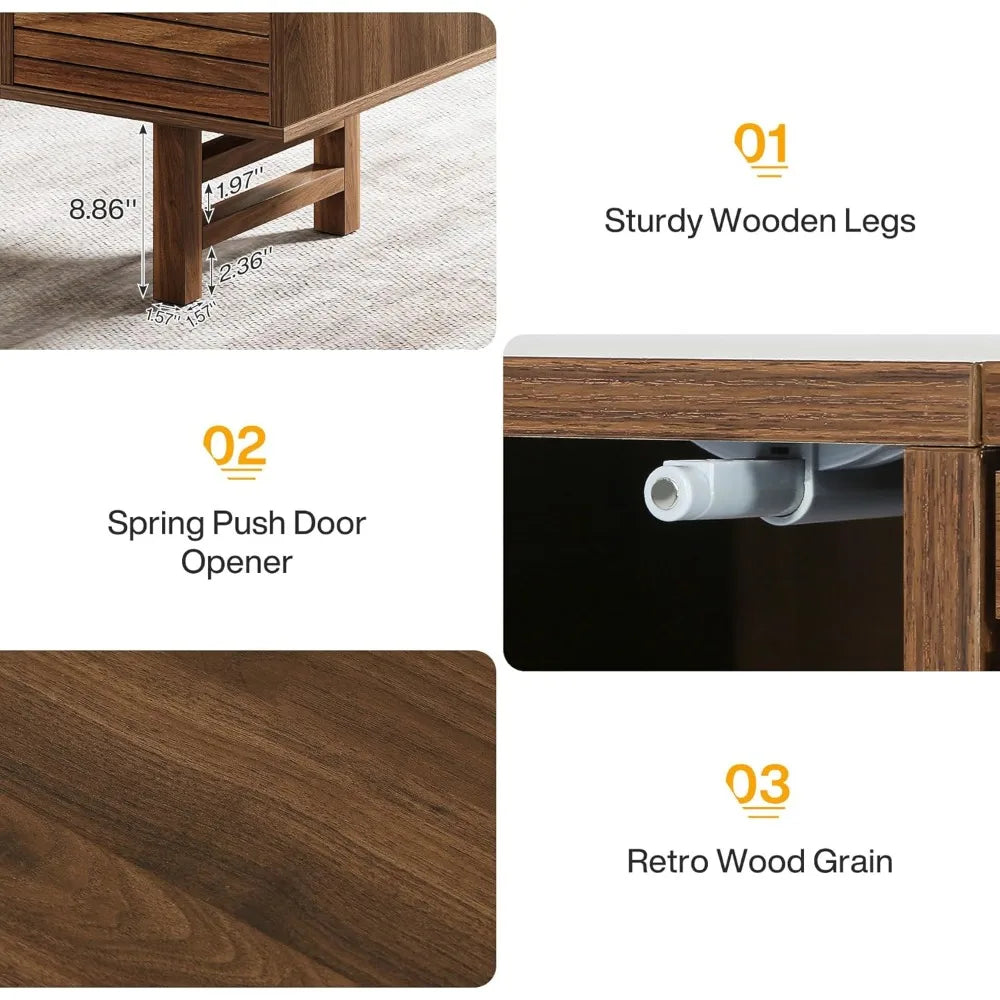 59-Inch Rustic Executive Desk