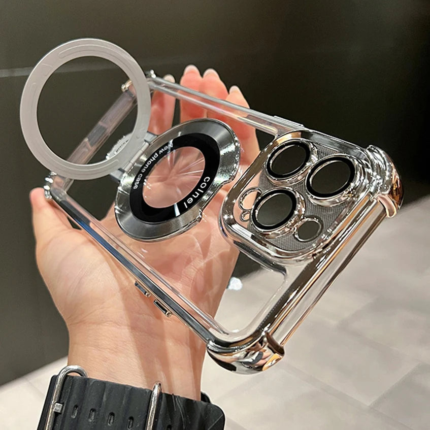 Luxury Magnetic Clear iPhone Case