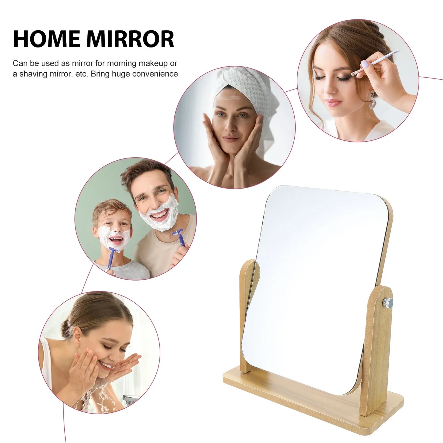 Swivel Desktop Vanity Makeup Mirror