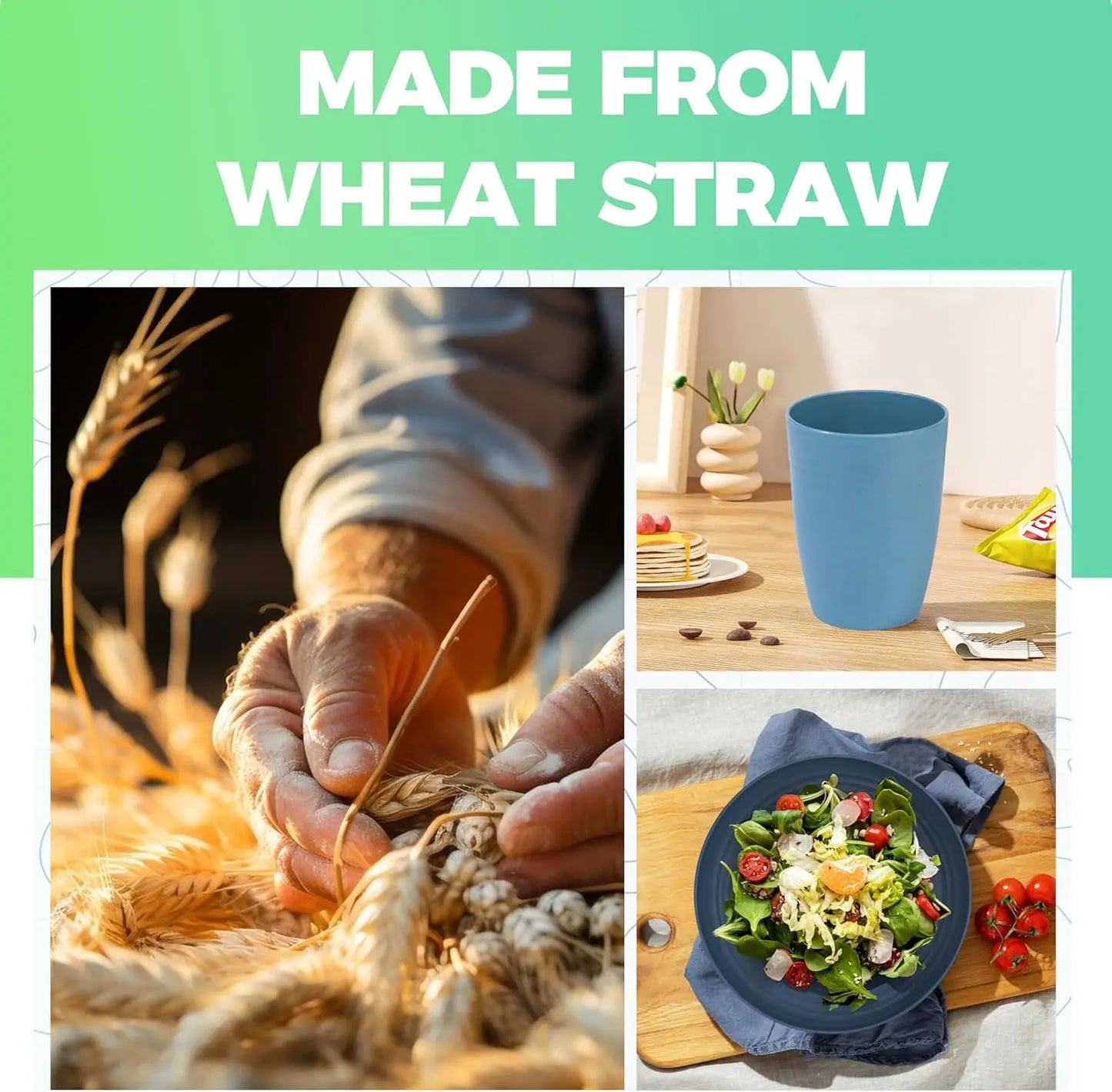 Wheat Straw Dinnerware Set