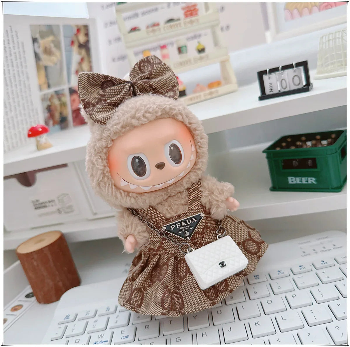 Labubu Sitting Party Outfit Set