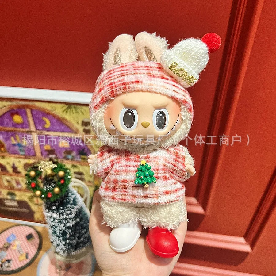 Labubu Santa & Snowman Outfit