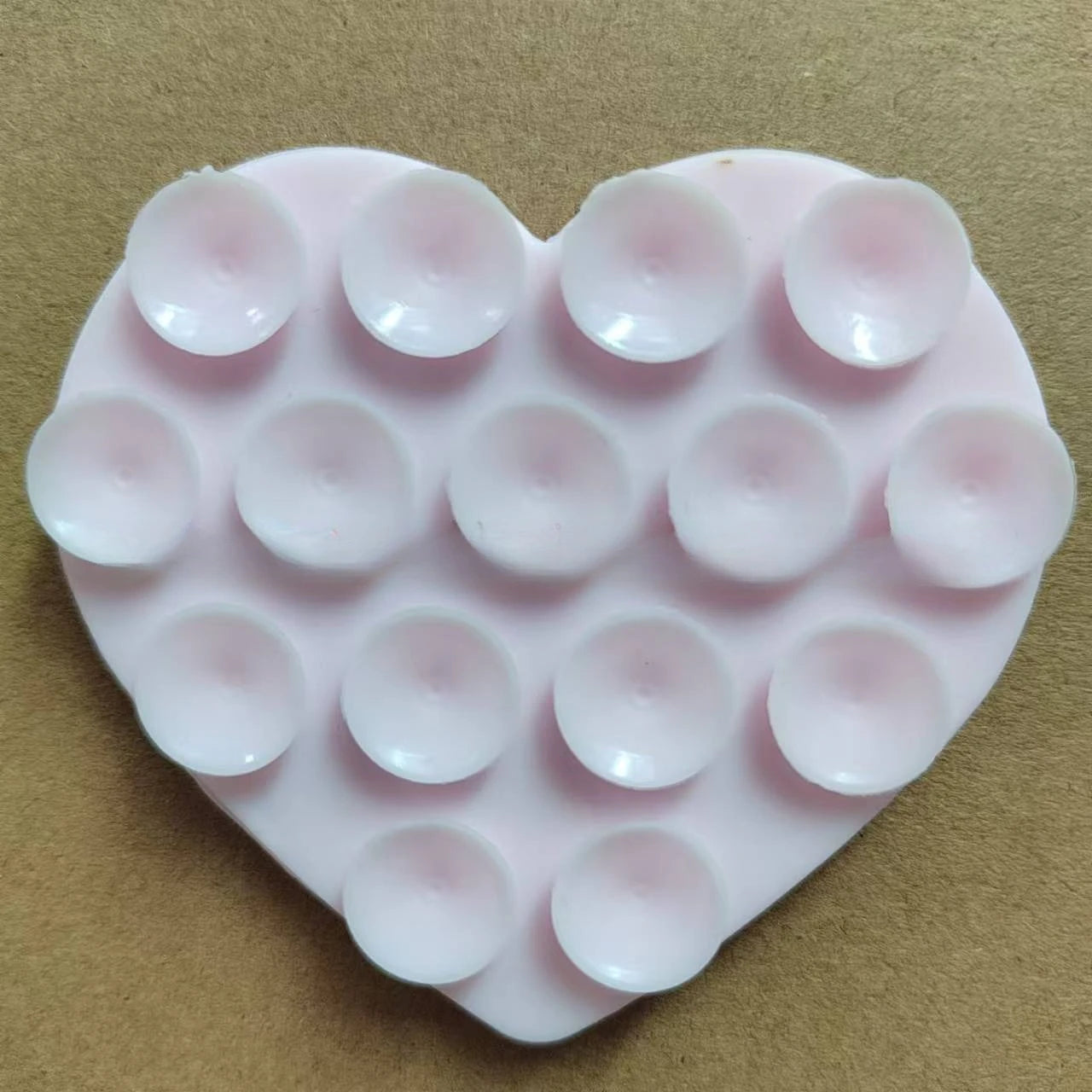 Heart Shaped Silicone Suction Sticker