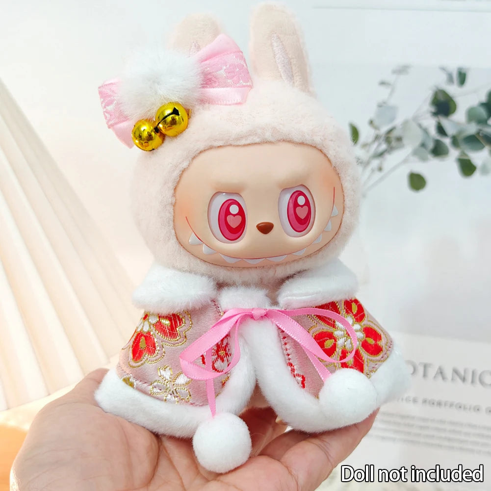 Labubu Plush Christmas Outfit Set