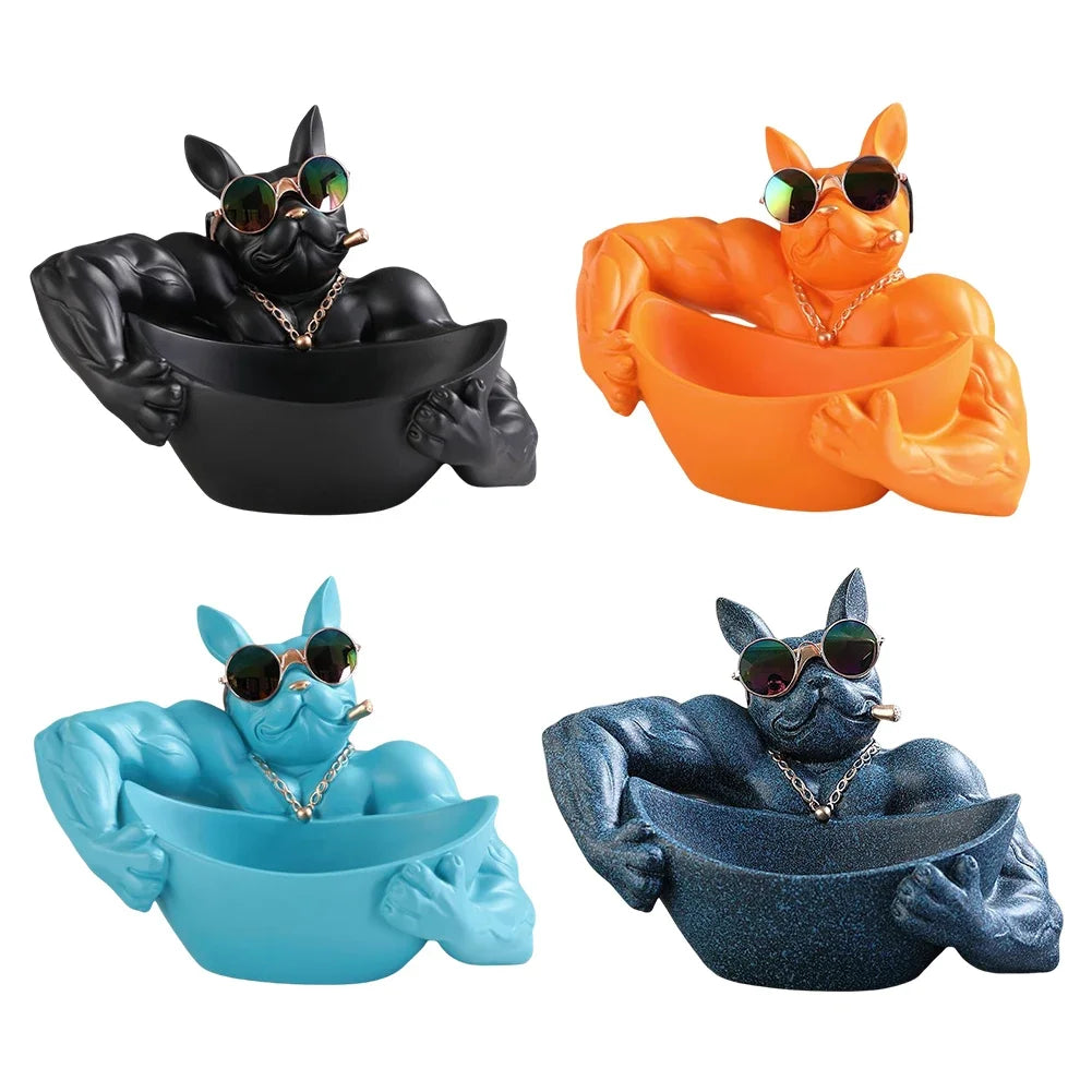 Muscle Bulldog Key Holder