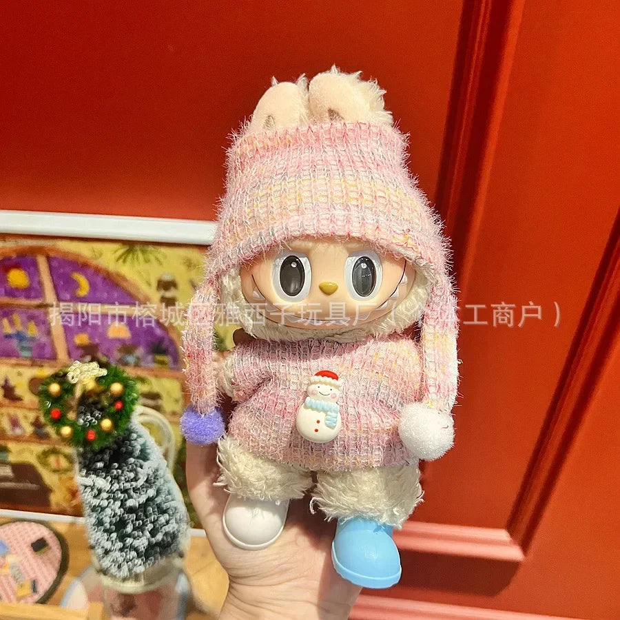 Labubu Santa & Snowman Outfit