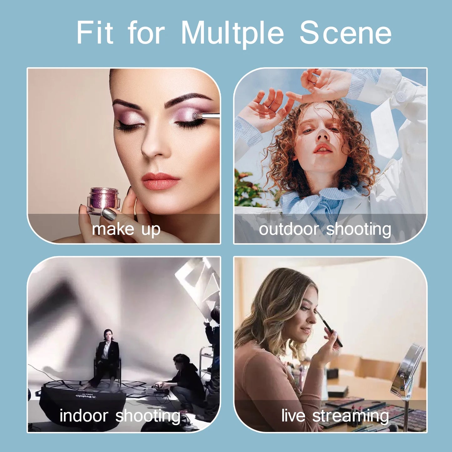 BTFOOR 26cm LED Selfie Ring Light