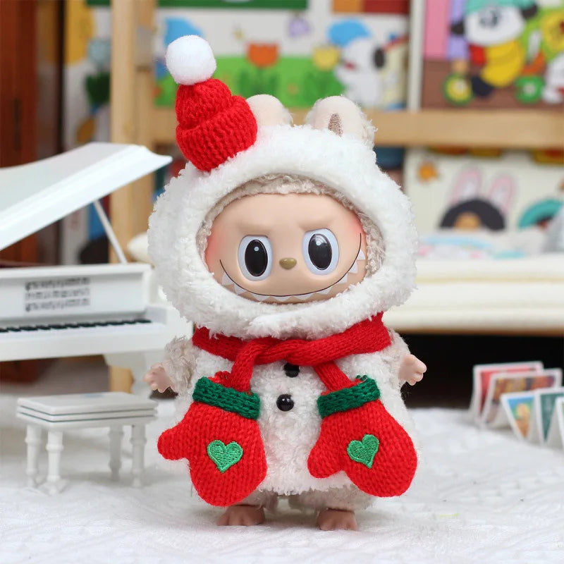 Labubu Santa & Snowman Outfit