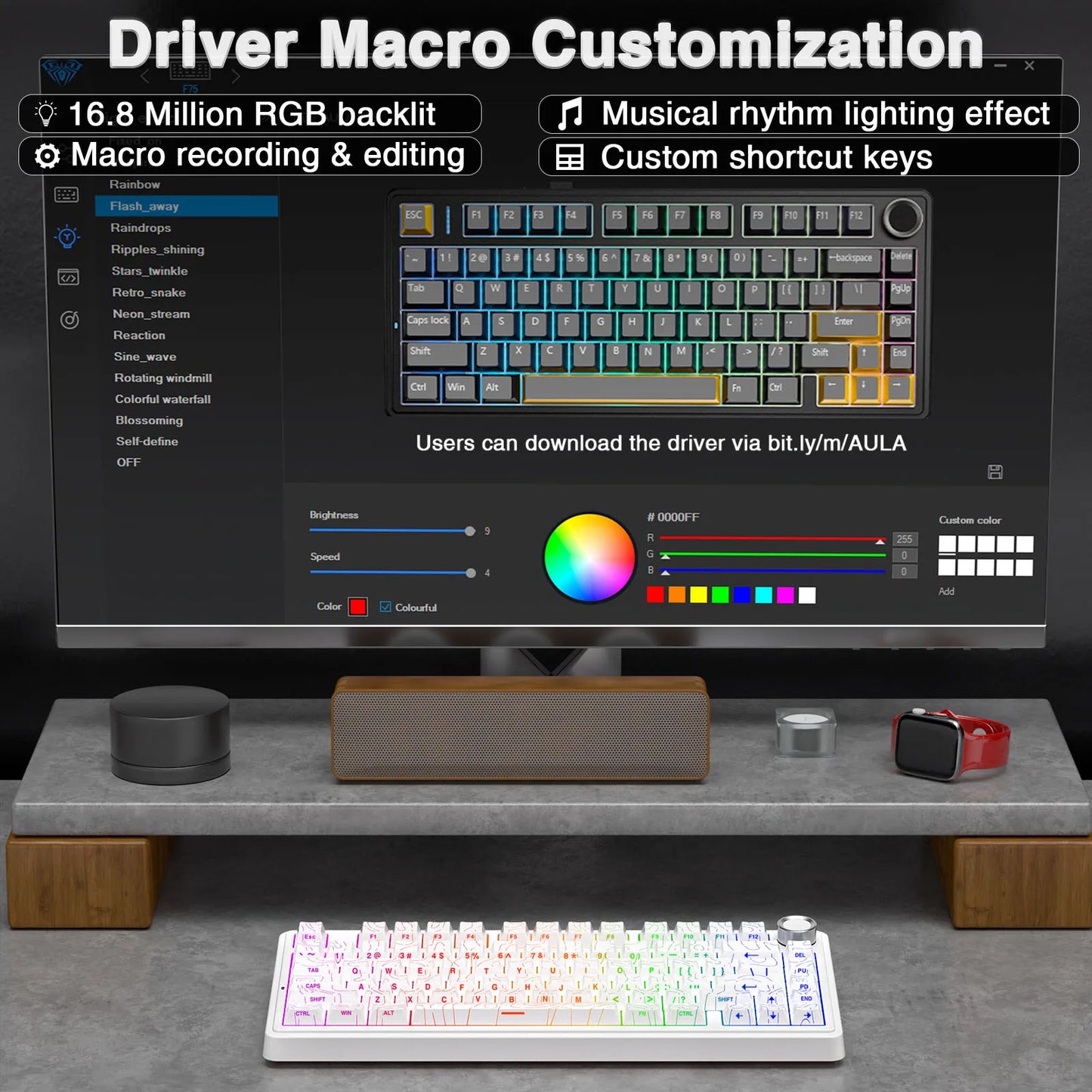 AULA F75Pro Wireless Gaming Keyboard