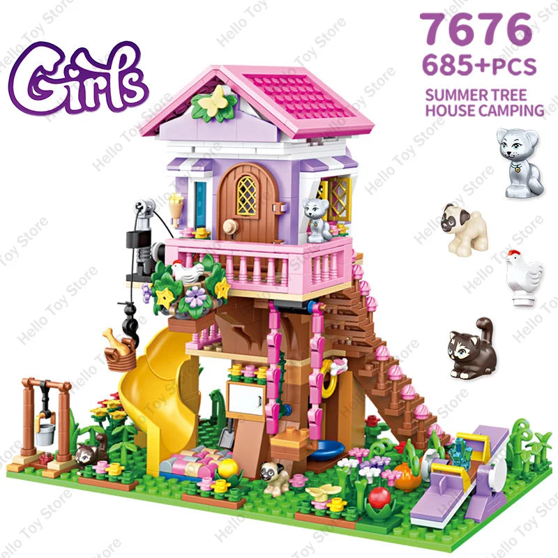 Girls Tree House Blocks