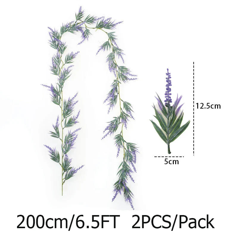 Flower 6.5FT Artificial Lavender Garland