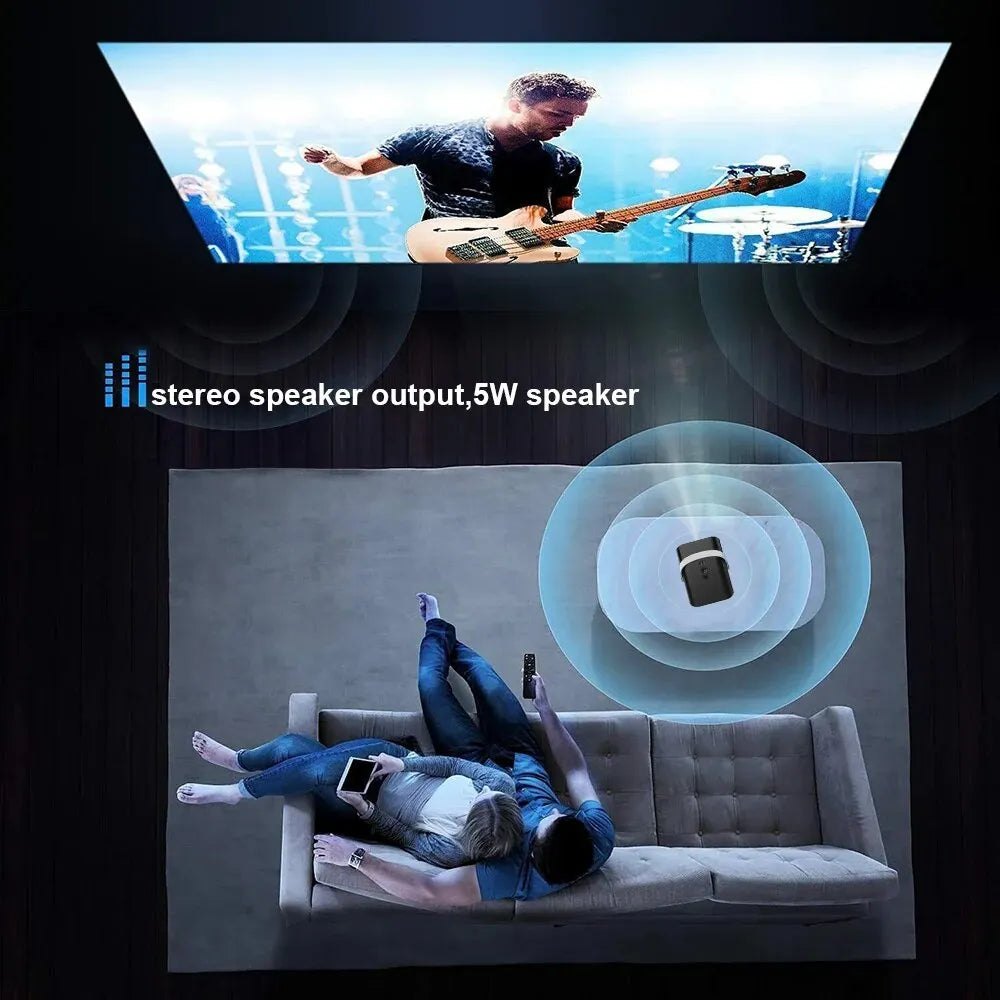 HONGTOP Mini 4K Projector