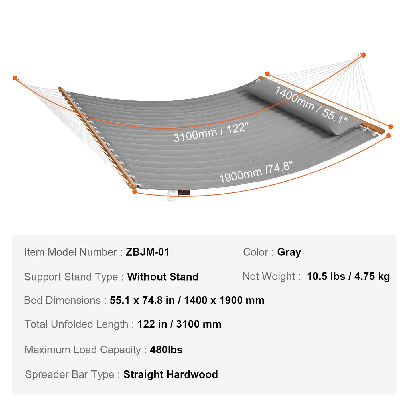 SucceBuy Double Hammock with Stand