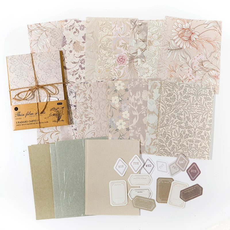 Vintage Floral Scrapbook Paper