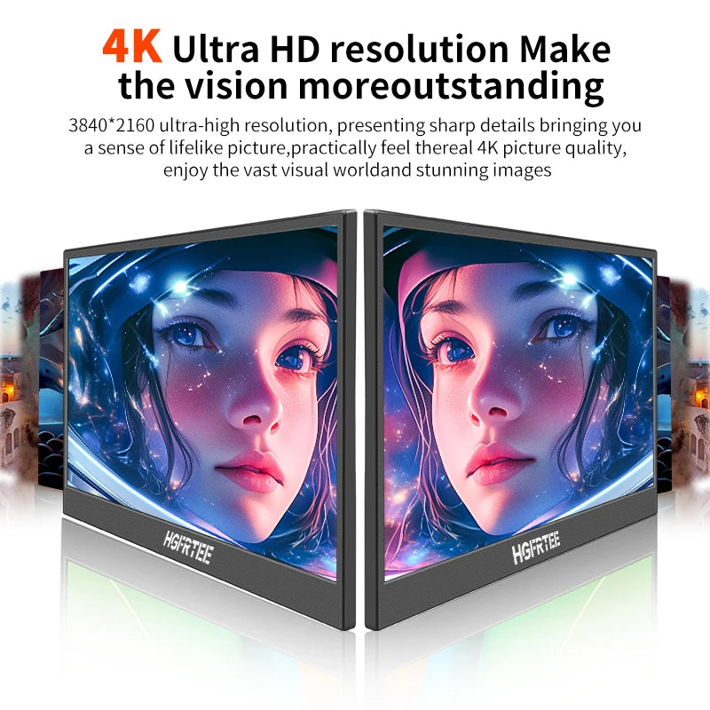 HGFRTEE 13.3" 4K Monitor