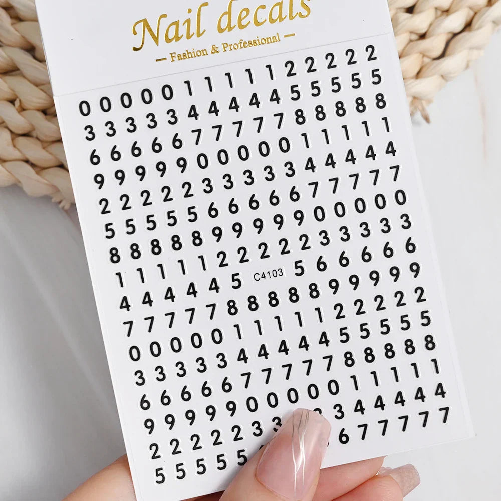 3D Metal Flame Nail Stickers