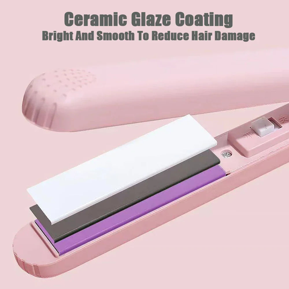 Pink Ceramic Flat Iron Straightener