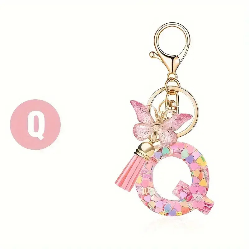 A-Z Letter Metal Keychain